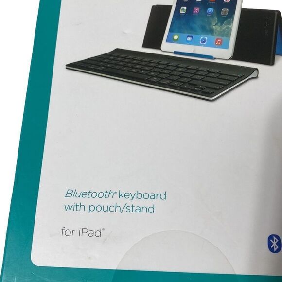 Logitech tablet keyboard Bluetooth keyboard with pouch/stand for iPad - Picture 2 of 4